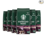 Starbucks Ground Coffee, Dark Roast Coffee, Espresso Roast, 100% Arabica, 6 bags (12 oz each)