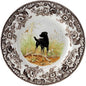 Spode Woodland 10.5 Inch Dinner Plate, Black Labrador - Fine Earthenware, 10.5 Inch Hunting Wildlife Dog Lover Tableware, Dishwasher & Microwave Safe - Made in England, Warm Oven Use