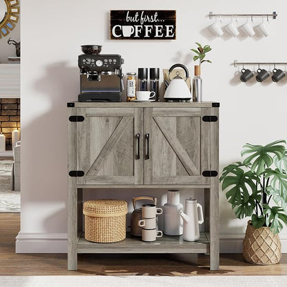 Mufico Console Table with 2-Door Cabinet Coffee Bar Cabinet Sofa Table by Mufico