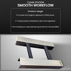 Rattleware Stainless Steel Knock Chute (15” x 11”) - Ideal for Slim Jim Garbage Can - Double-Sided, Heavy Duty Espresso Grounds Knock Box - Barista Essential for High-Volume Settings