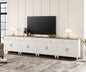 WAMPAT Farmhouse TV Stand for 85 inch TV by WAMPAT