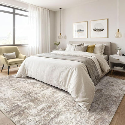 Large Area Rugs 12x15: Washable Abstract Modern Soft Rug Stain Resistant Indoor - Image 4