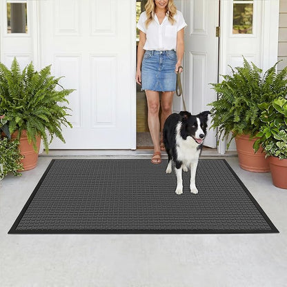 Front Door Mat Outside Entrance, Heavy Duty Waterproof Doormat | 73"x46" - Image 9