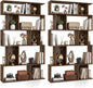 Giantex 5-Tier Bookshelves Set of 2, 10-Cube Geometric Bookcase by Giantex