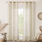 Beige Linen Curtains 84 Inches Long by LAMIT