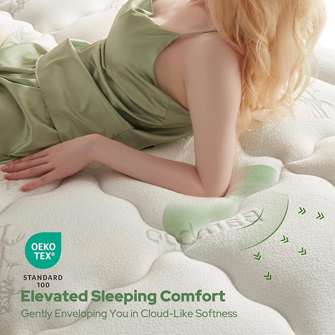 BEDLORE RV Queen Mattress Topper Viscose Derived from Bamboo, Pillow Top - Image 3