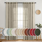 MIULEE Oatmeal Linen Curtains 52x84 Inch 2 Panels by MIULEE