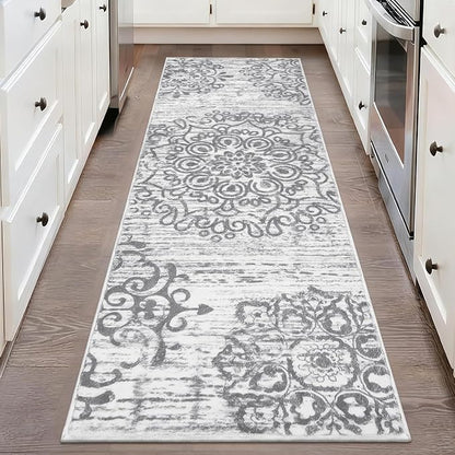 HEBE Hallway Runner Rug 2'x5', Washable Non Slip Kitchen Rug Runner | Soft Boho by HEBE