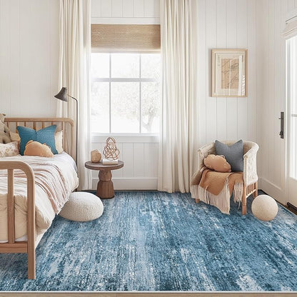 Washable Rug 5x7 Area Rugs for Living Room: Neutral Soft Rug Abstract Non Slip - Image 6
