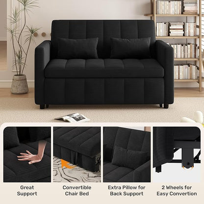Nebuaegis Sleeper Sofa Bed, 3-in-1 Convertible Pull Out Couch - Image 7