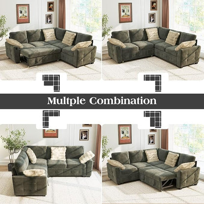Ihanherry L-Shaped Sectional Sofa Bed - Image 8