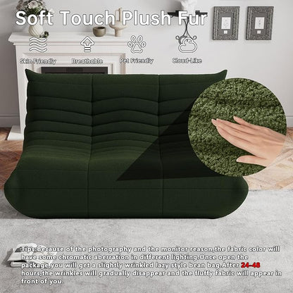 WHGBJA Bean Bag Chairs for Adults, Memory Foam Couch Loveseat Sofa Chair - Image 3