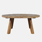 Jofran Reclamation 36" Round Rustic Reclaimed Solid Wood Coffee Table by Jofran+Inc.