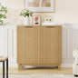Fluted Cabinet with Storage, 2 Doors Sideboard Buffet, Mid Century Modern by FiveWillowise