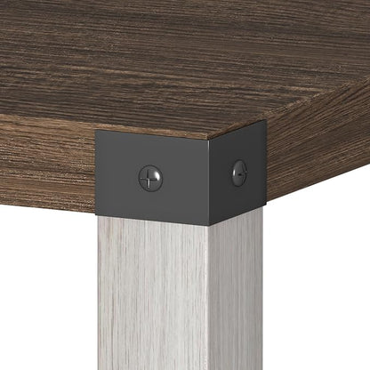 Treocho Farmhouse End Table Set of 2, Rustic Vintage Nightstand Side Table - Image 7