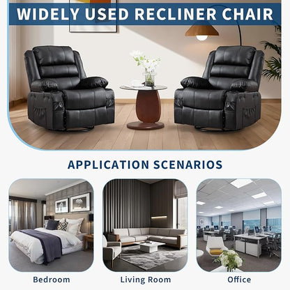 Rocking Recliner Chair for Adults Wide 360° Swivel Rocker Recliner - Image 8