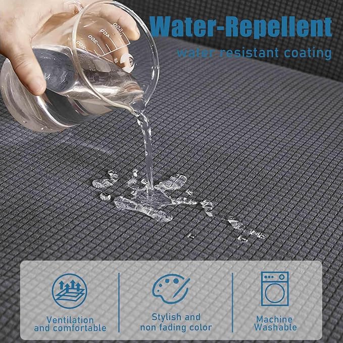 Water-Repellent Sofa Cushion Covers Jacquard High Stretch Fabric Furniture - Image 4