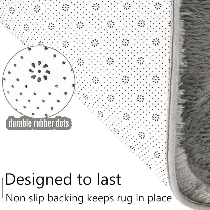 LOCHAS 4x6 Area Rugs Fluffy Living Room Carpets - Image 7