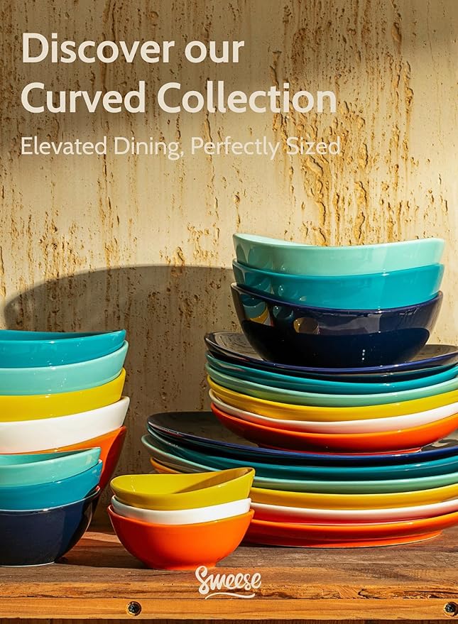 Sweese 4 oz Very Small Porcelain Bowls - Set of 6 Sauce, Salsa, Dipping, Ceramic Bowls for Condiments & Charcuterie - Rainbow Colored