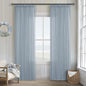 Dusty Blue 80 Inch Pinch Pleated Linen Curtains 2 Panels Set | Light Filtering by Twodrapes
