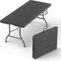 6 Feet Foldable Table with Built in Handle & Steel Legs | 6FT Heavy Duty by OurModernSpace