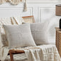 Fancy Homi 2 Packs Neutral Grey Euro Decorative Throw Pillow Covers 26x26 Inch by Fancy+Homi