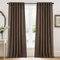 RYB HOME Farmhouse Boho Linen Sheer Curtains 90 inches Long by RYBHOME
