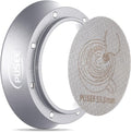PUSEE Espresso Dosing Funnel & Puck Screen, Magnetic Coffee Dosing Ring Aluminum Metal, Reusable 1.7mm Thickness 150m Espresso Puck Screen 316 Stainless Steel Fits 51mm Portafilter