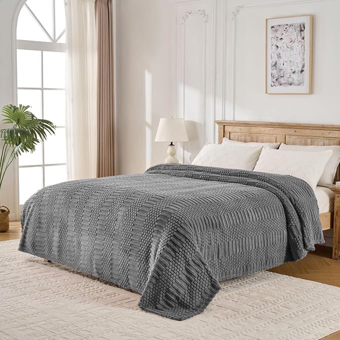 Grey Throw Blanket - Image 7