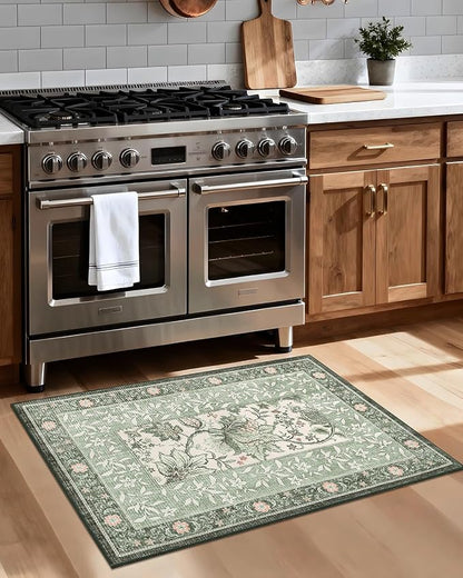 GarveeHome Sage Green 2x3 Door Mat Indoor Rugs - Image 3