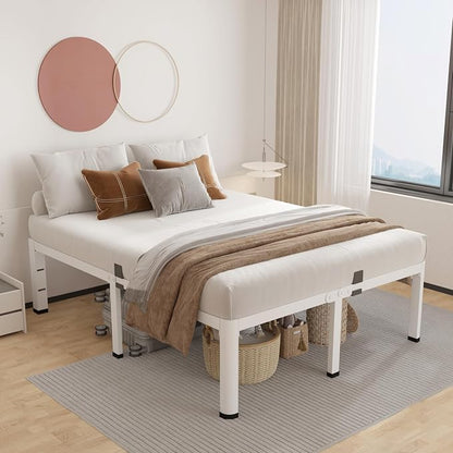 ROIL 12 Inch White Queen Bed Frame - Image 7
