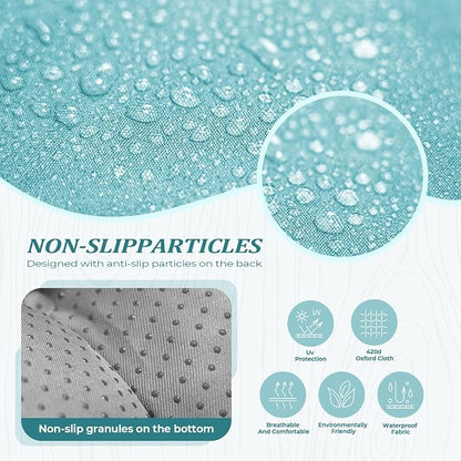 Outdoor Chaise Lounge Cushion, Waterproof 74.4x22x4.7 Inch Thick Cotton Filled - Image 4