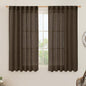 Linen Semi Sheer Curtains 48 Inch by LAMIT