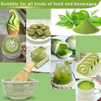HengLiSam 7 Pcs Matcha Whisk Set, Matcha Set with Ceramic Bowl, Whisk, Whisk Holder, Bamboo Scoop, Sifter, Spoon and Holder, Matcha Kit for Matcha Lover (Matcha Green)