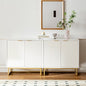 EYYTHUNG Fluted Cabinet with Storage Set of 2, Sideboard Buffet Cabinet with by EYYTHUNG