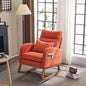 VINGLI Orange Linen Rocking Chair Nursery by VINGLI