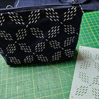 Sashiko Stencil 4.7inch Geometric Sashiko Pattern Template Drawing Line Quilting Stencils for Sewing Hand Quilting Embroidery