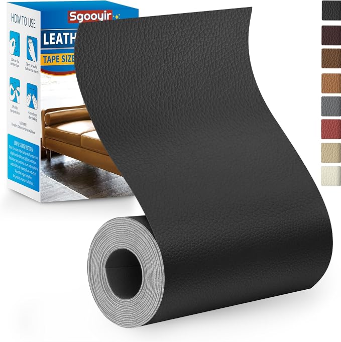 Leather Repair Patch Tape Kit, Vinyl Kit by Sgooyir