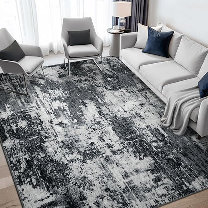 RELEANY Washable 6'x8' Abstract Area Rug by RELEANY