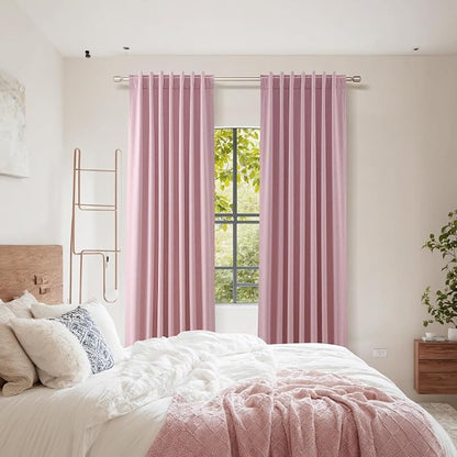 100% Blackout Curtains 120 Inch Length 2 Panels Set - Image 8