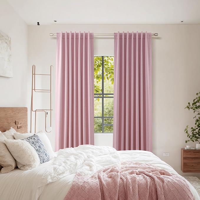 100% Blackout Curtains 84 Inch Length 2 Panels Set - Image 8
