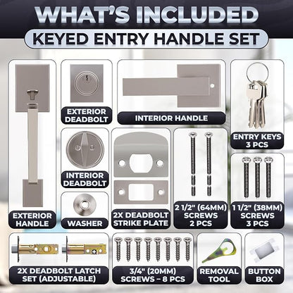 Front Door Lock Set – Zinc Alloy Body - Image 2