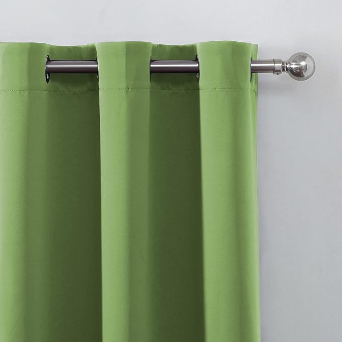 Light Green Bedroom Blackout Curtains - Image 7