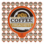 Fresh Roasted Coffee, Ethiopian Yirgacheffe Kochere, Medium Roast, 72 Pods for K Cup Brewers