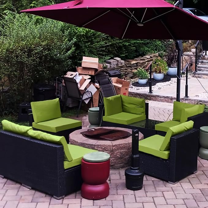 Sqodok Outdoor Cushion Covers 18x18 inch, Wicker Chair - Image 9