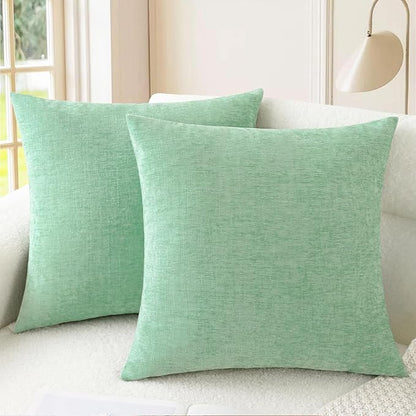 CaliTime Decorative Couch Throw Pillow Covers 16 X 16 Inches Grey Green | Pack by CaliTime