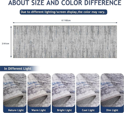 Washable Runners for Hallway 2x6 Runner Rug, Ultra-Thin Kitchen Runner Rugs - Image 2