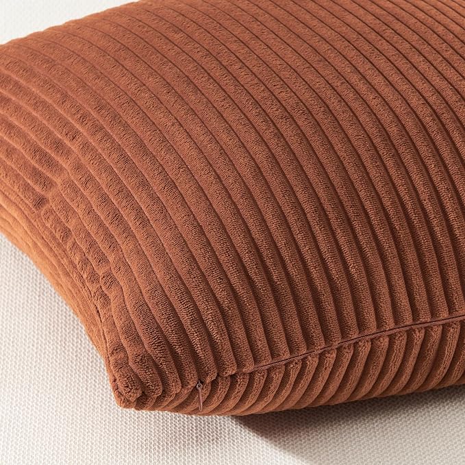 Topfinel Decorative Terracotta Throw Pillow Covers Cushion Cases, Rustic Home - Image 3