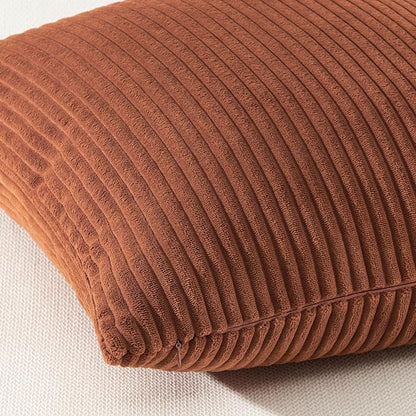 Topfinel Decorative Terracotta Throw Pillow Covers Cushion Cases, Rustic Home - Image 3