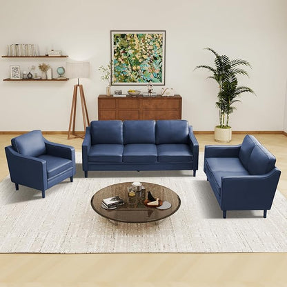 Kingfun Living Room Furniture Sets, 3 Seater Couch, Armchair and Loveseat - Image 5